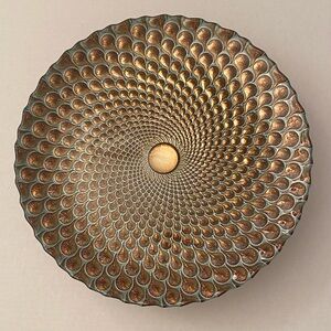 Gold and Silver Decorative Plate